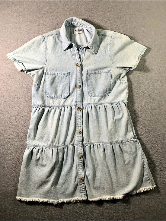 Show Me Your MuMu Dresses & Skirts - MUMU Girls Denim Shirt Dress Size S